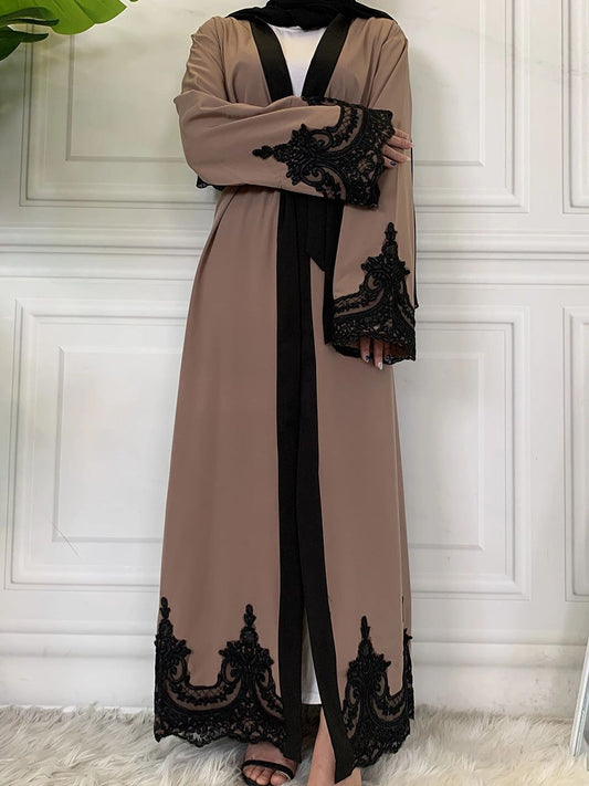 Mocha Laced Abaya