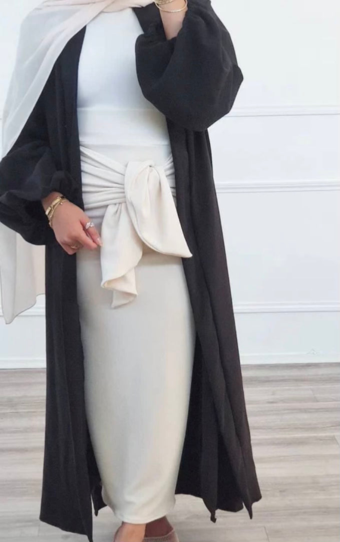 Midnight Timeless Open Abaya